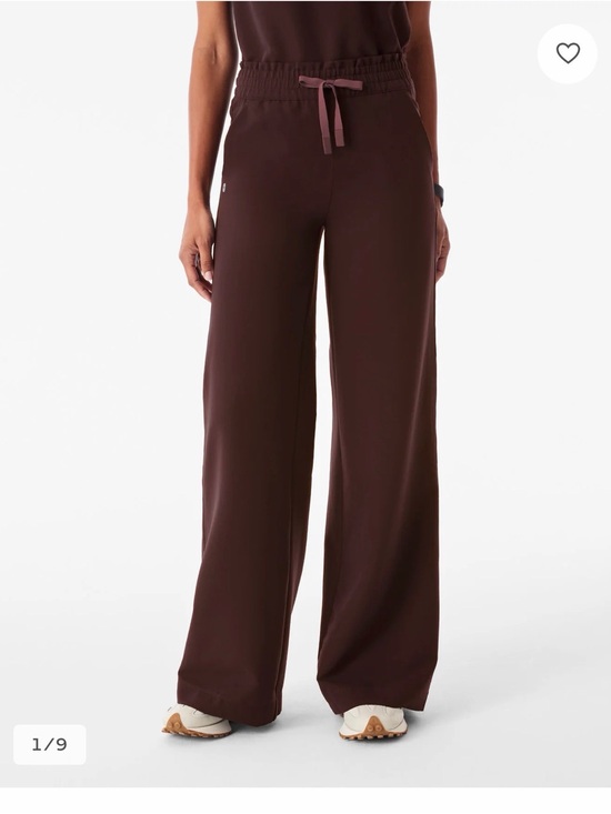 Figs Pants - Figs Wide-Leg Pull-On Pants Allison Espresso